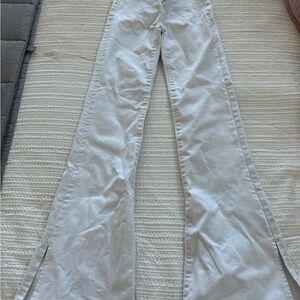 American Eagle White Flared Jeans